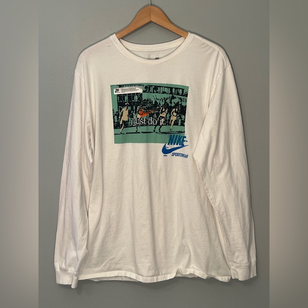 Nike Sportswear Track Just Do It Long Sleeve Tee Size XXL Men